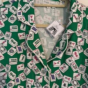 Green Mahjong Pajama set